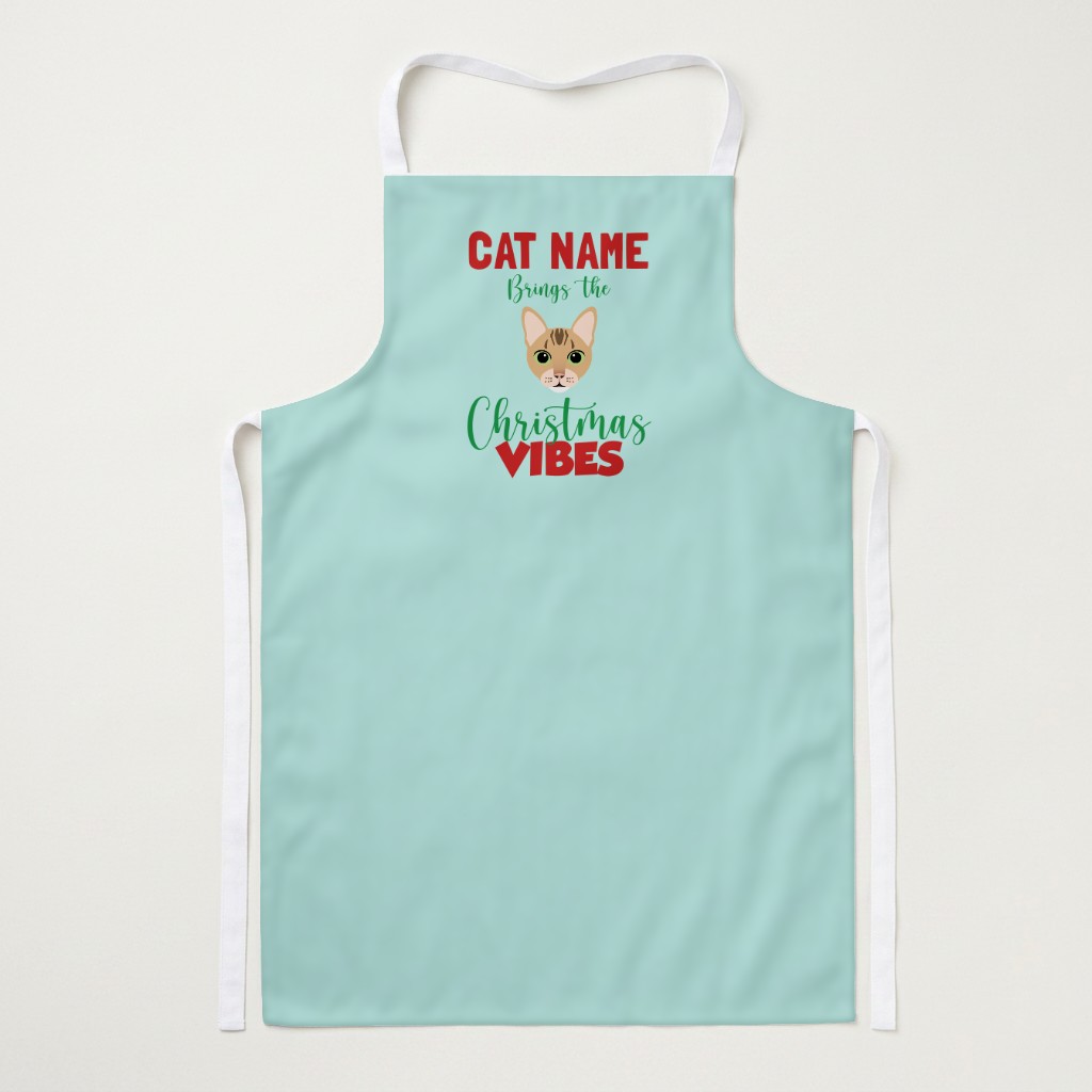 Christmas Vibes: Personalised {breedFullName} Apron