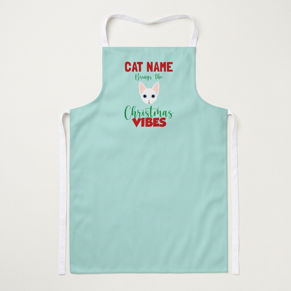 Christmas Vibes: Personalised {breedFullName} Apron