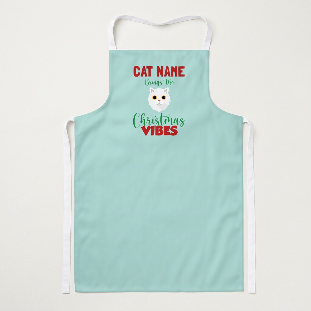 Christmas Vibes: Personalised {breedFullName} Apron