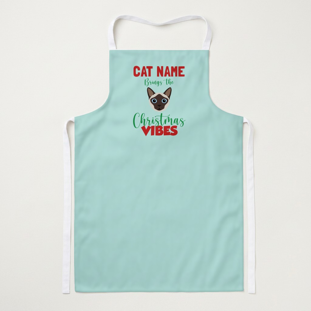 Christmas Vibes: Personalised {breedFullName} Apron