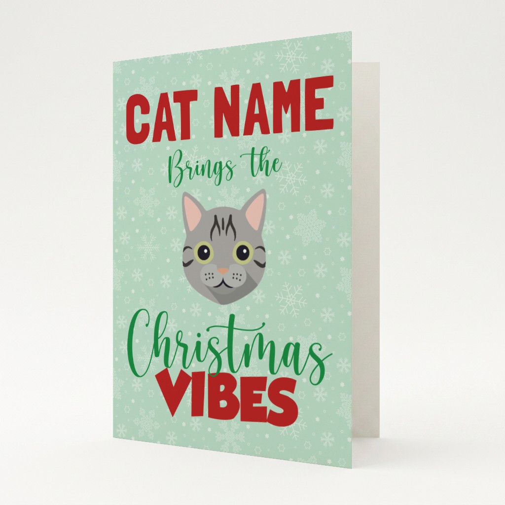 Christmas Vibes: Personalised {breedFullName} Card