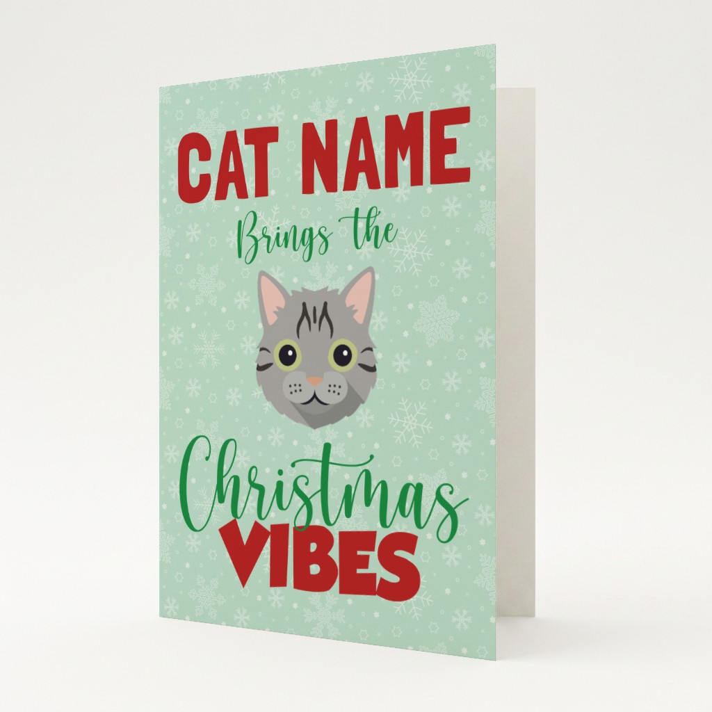 Christmas Vibes: Personalised {breedFullName} Card