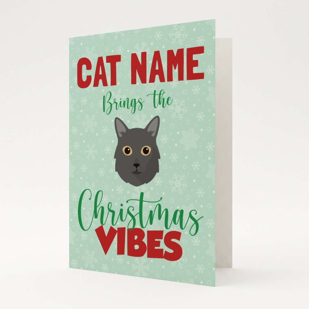 Christmas Vibes: Personalised {breedFullName} Card