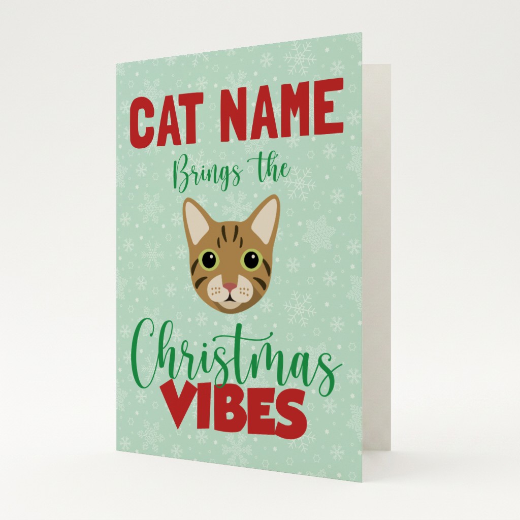 Christmas Vibes: Personalised {breedFullName} Card