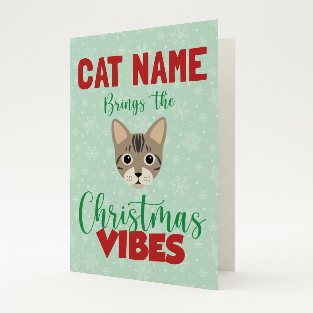 Christmas Vibes: Personalised {breedFullName} Card