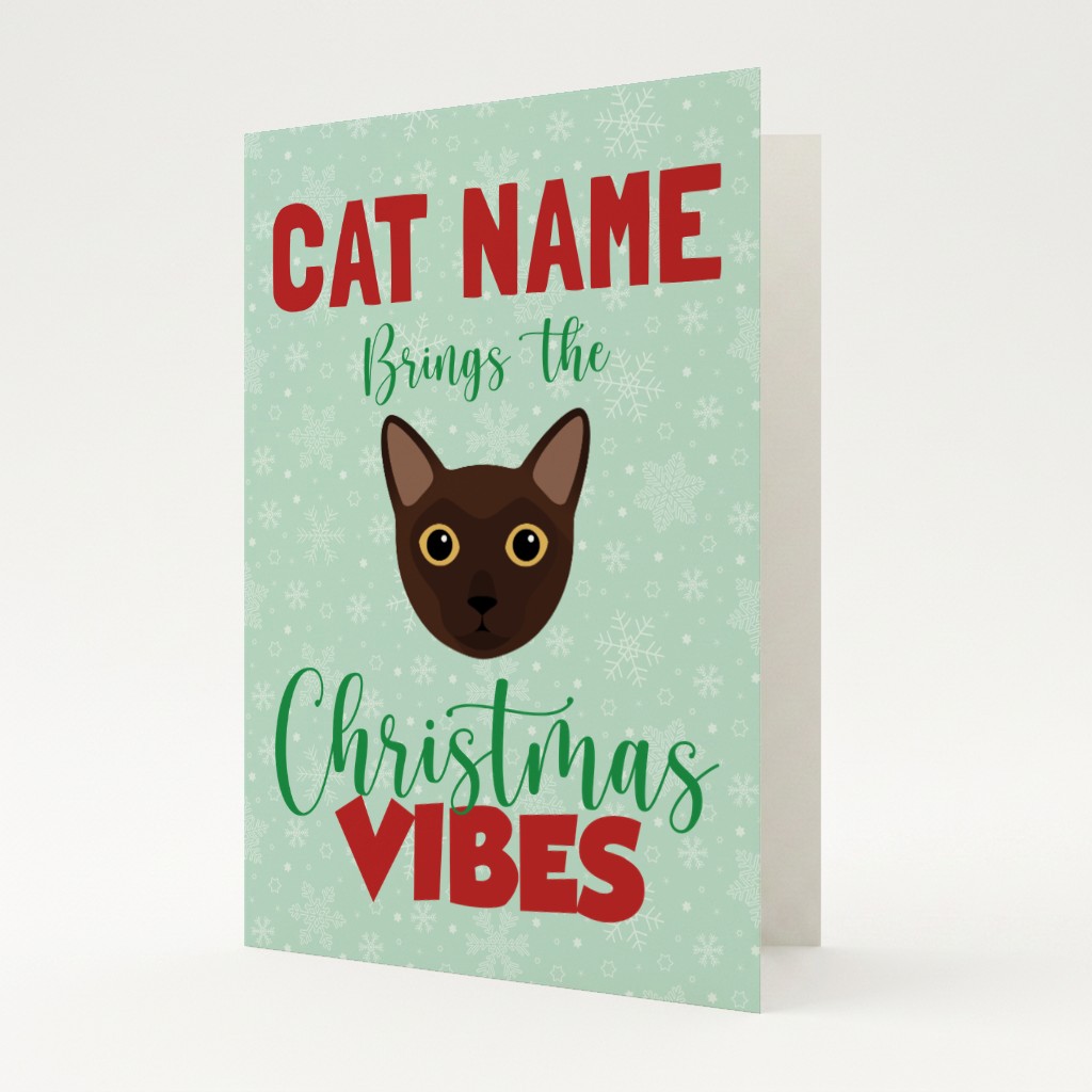 Christmas Vibes: Personalised {breedFullName} Card