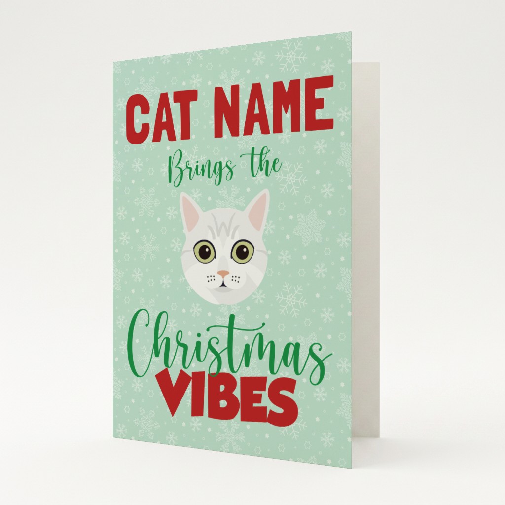 Christmas Vibes: Personalised {breedFullName} Card