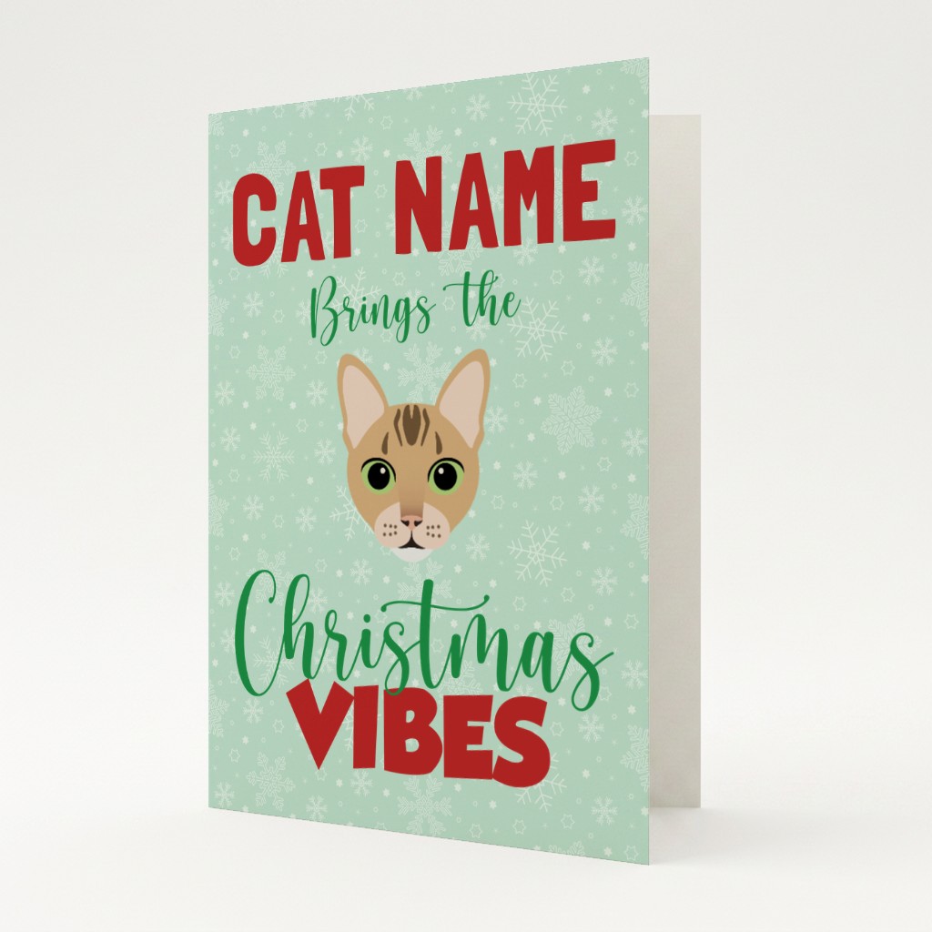 Christmas Vibes: Personalised {breedFullName} Card