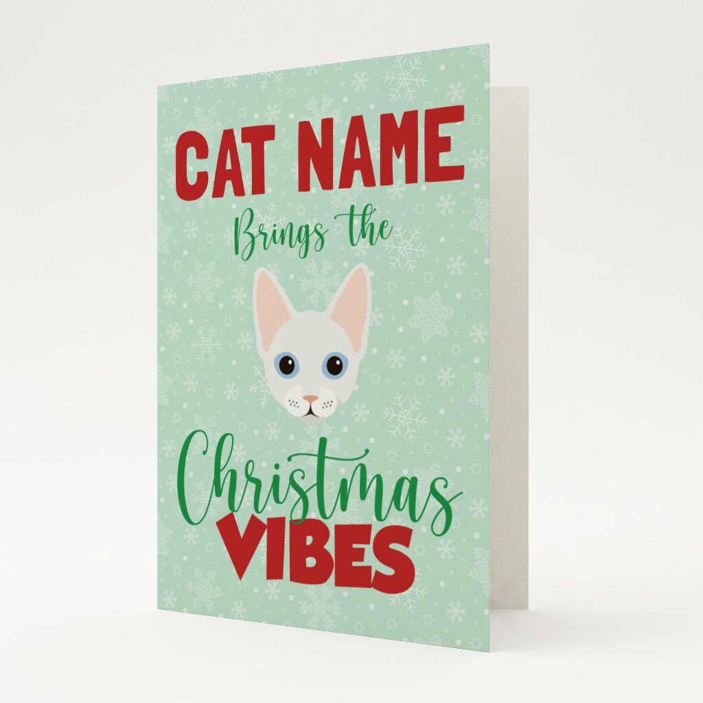 Christmas Vibes: Personalised {breedFullName} Card