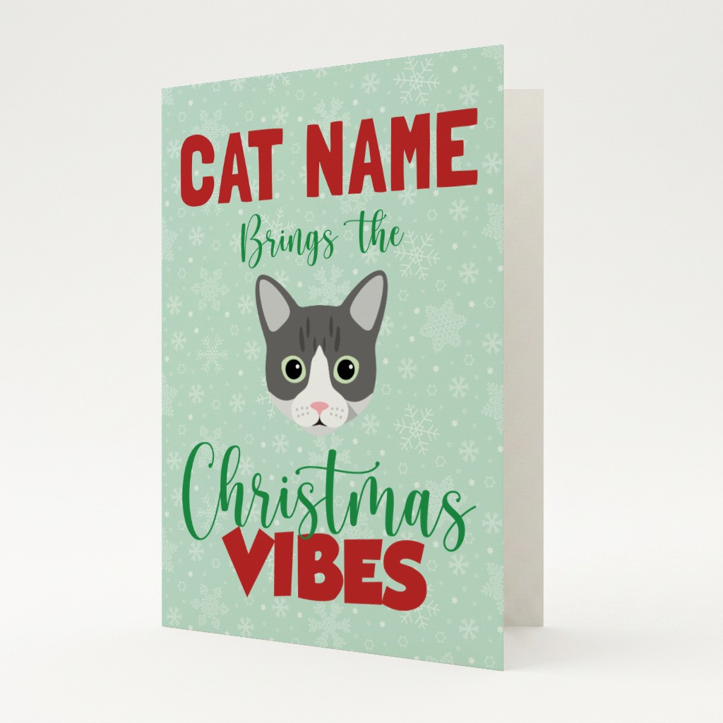 Christmas Vibes: Personalised {breedFullName} Card