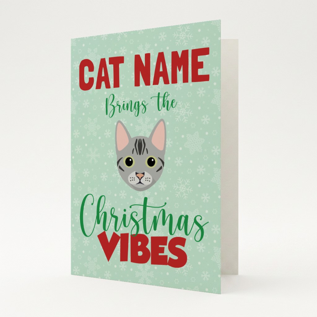 Christmas Vibes: Personalised {breedFullName} Card
