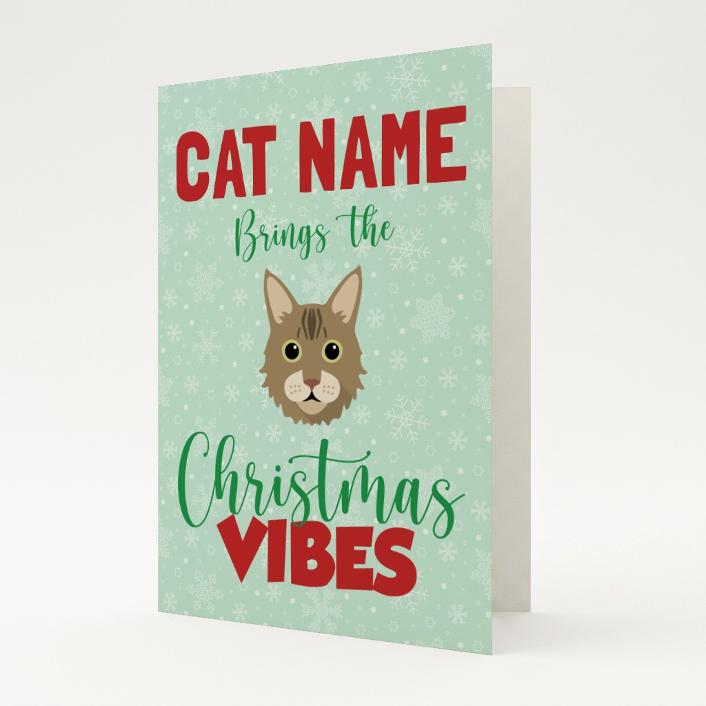 Christmas Vibes: Personalized {breedFullName} Card