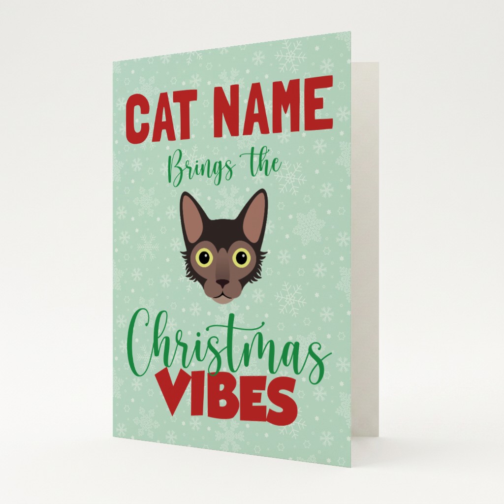 Christmas Vibes: Personalised {breedFullName} Card