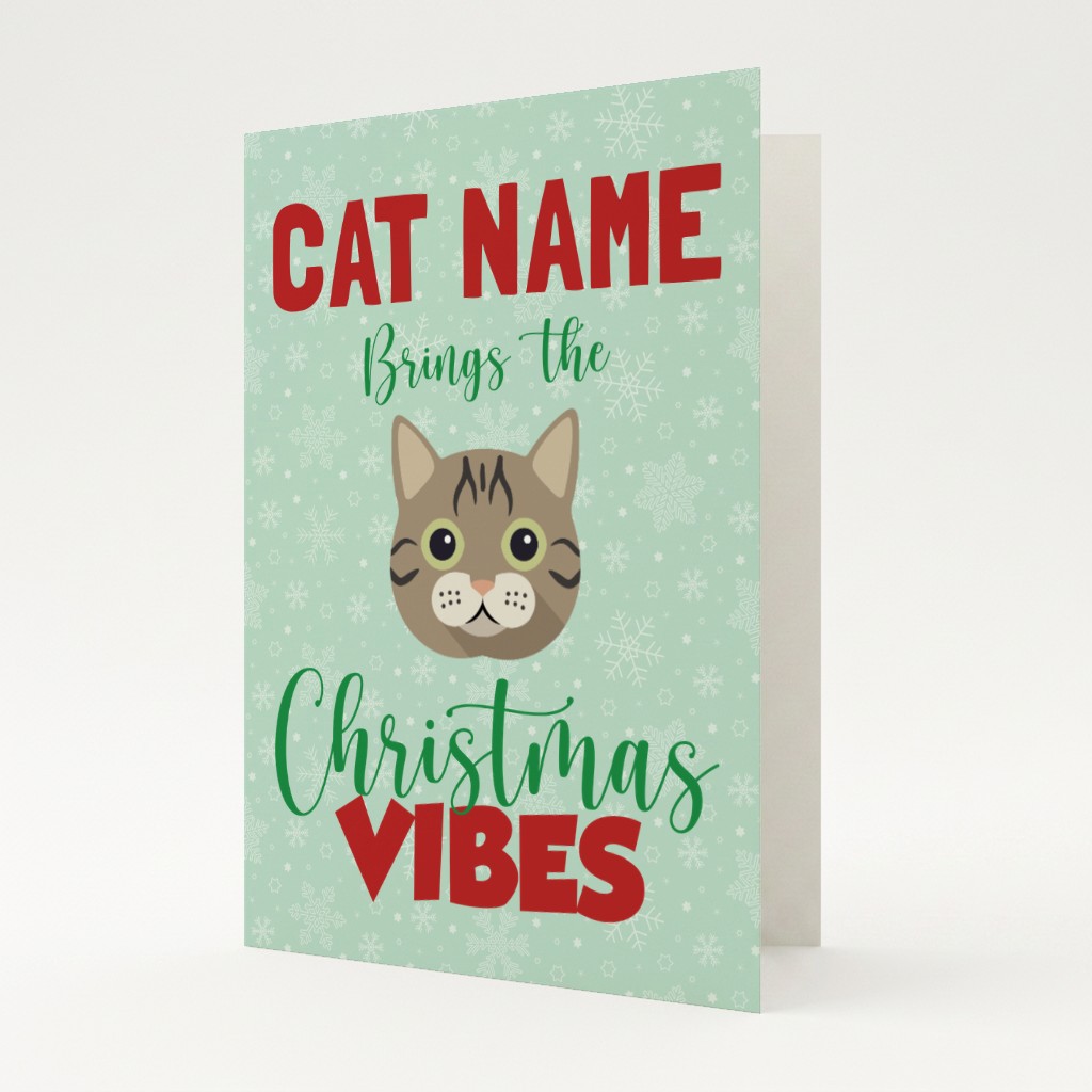 Christmas Vibes: Personalised {breedFullName} Card