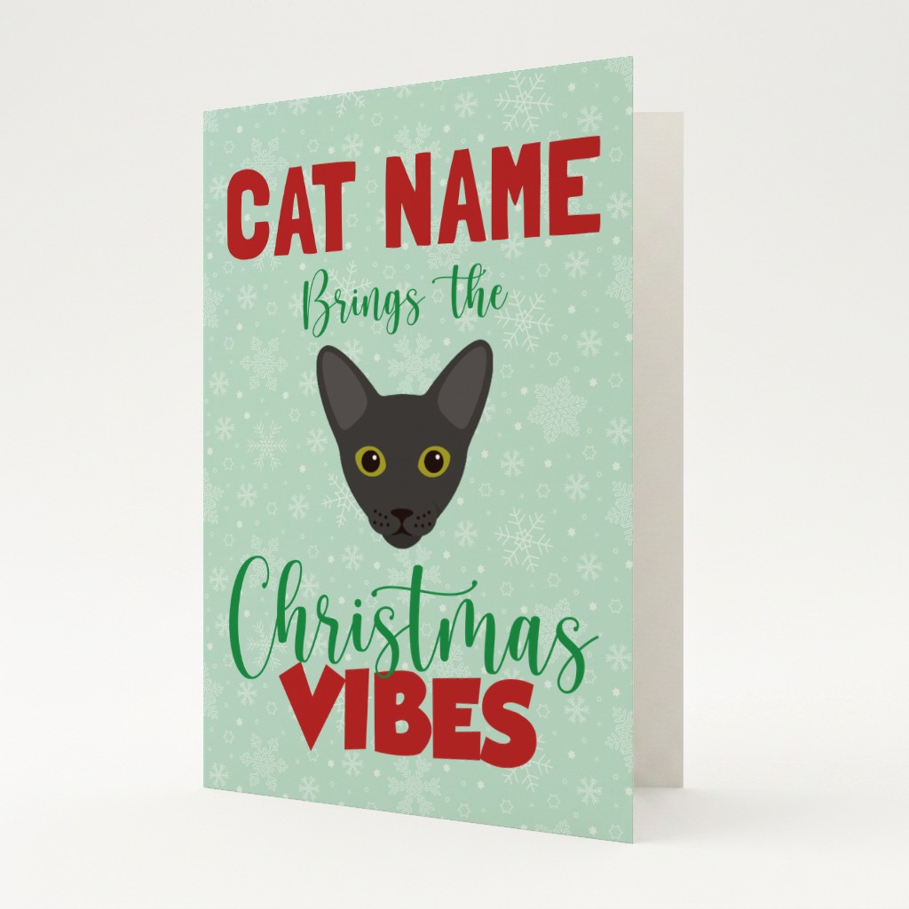 Christmas Vibes: Personalised {breedFullName} Card