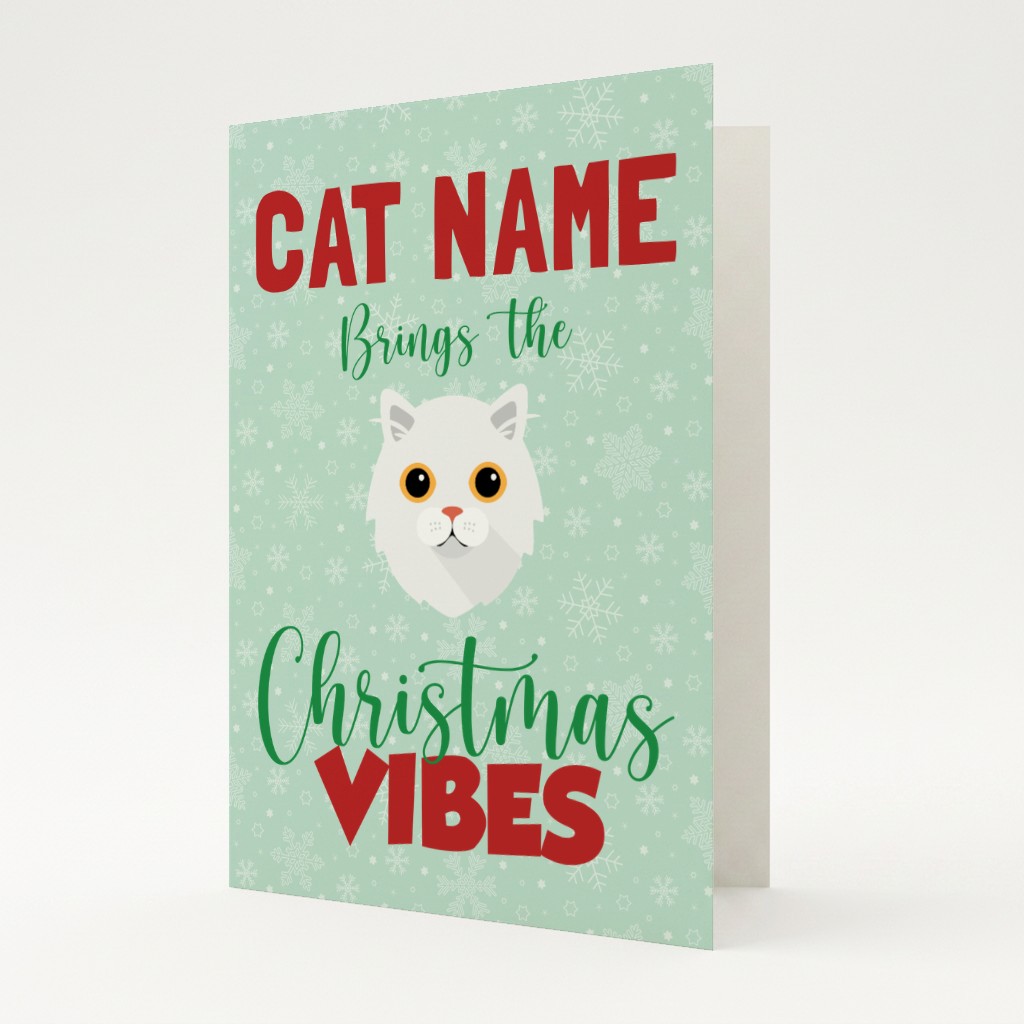 Christmas Vibes: Personalised {breedFullName} Card