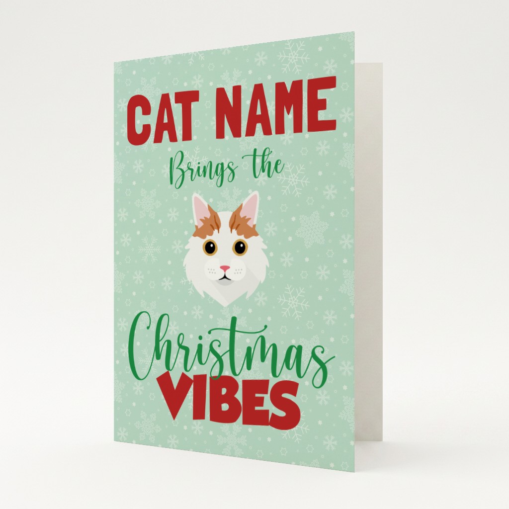 Christmas Vibes: Personalised {breedFullName} Card