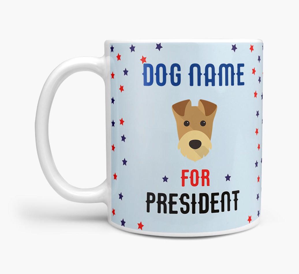 Personalized Vote {dogsName} for President Mug