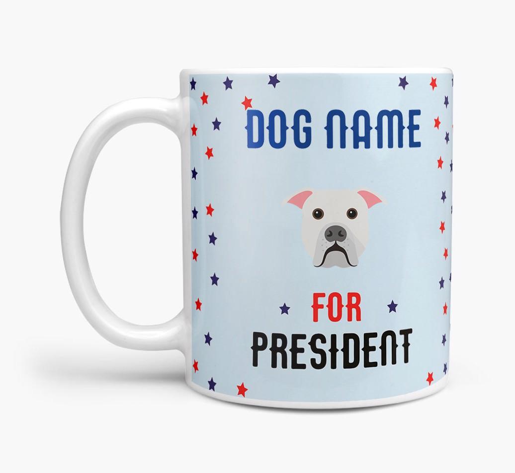 Personalized Vote {dogsName} for President Mug