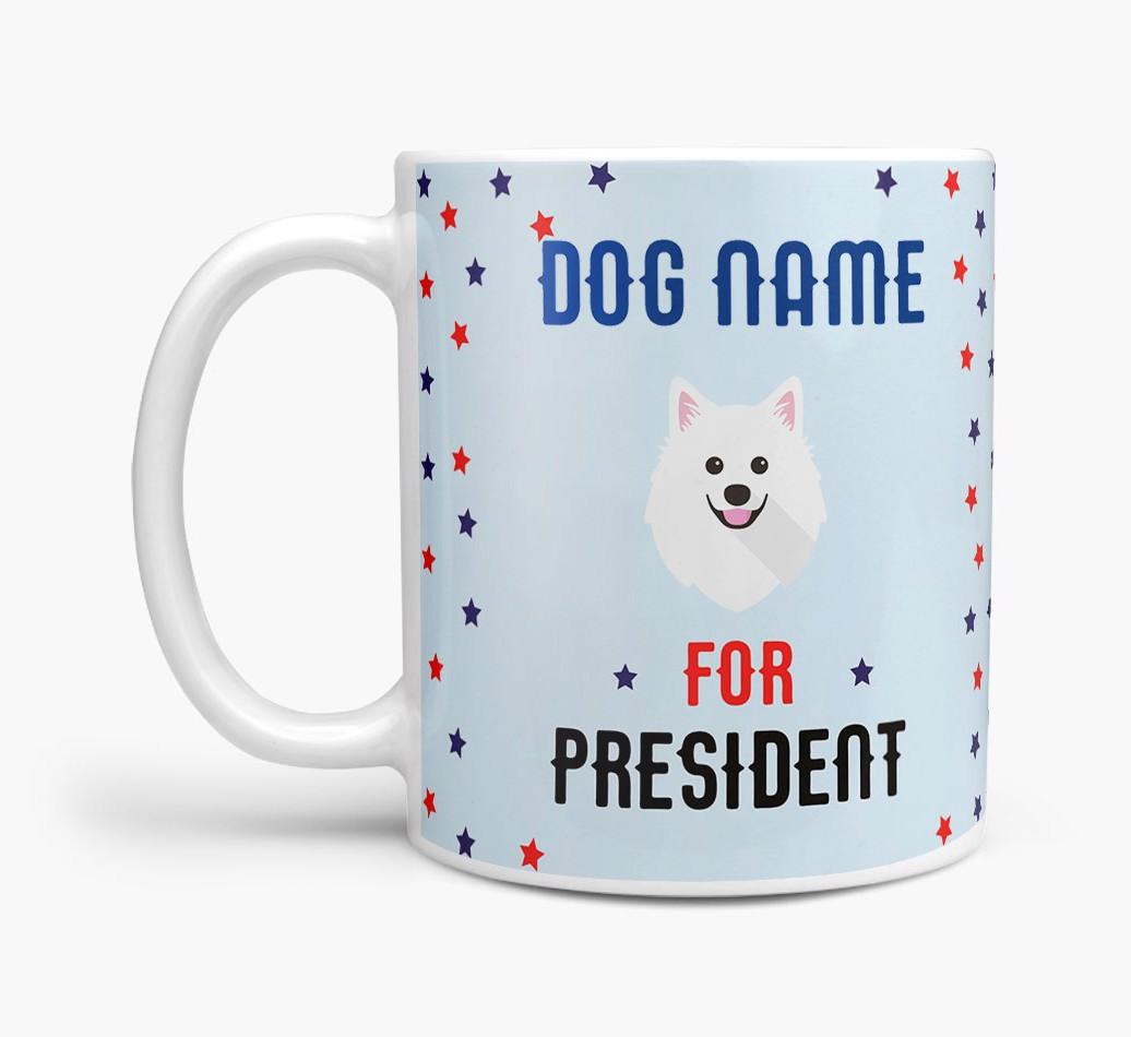 Personalized Vote {dogsName} for President Mug