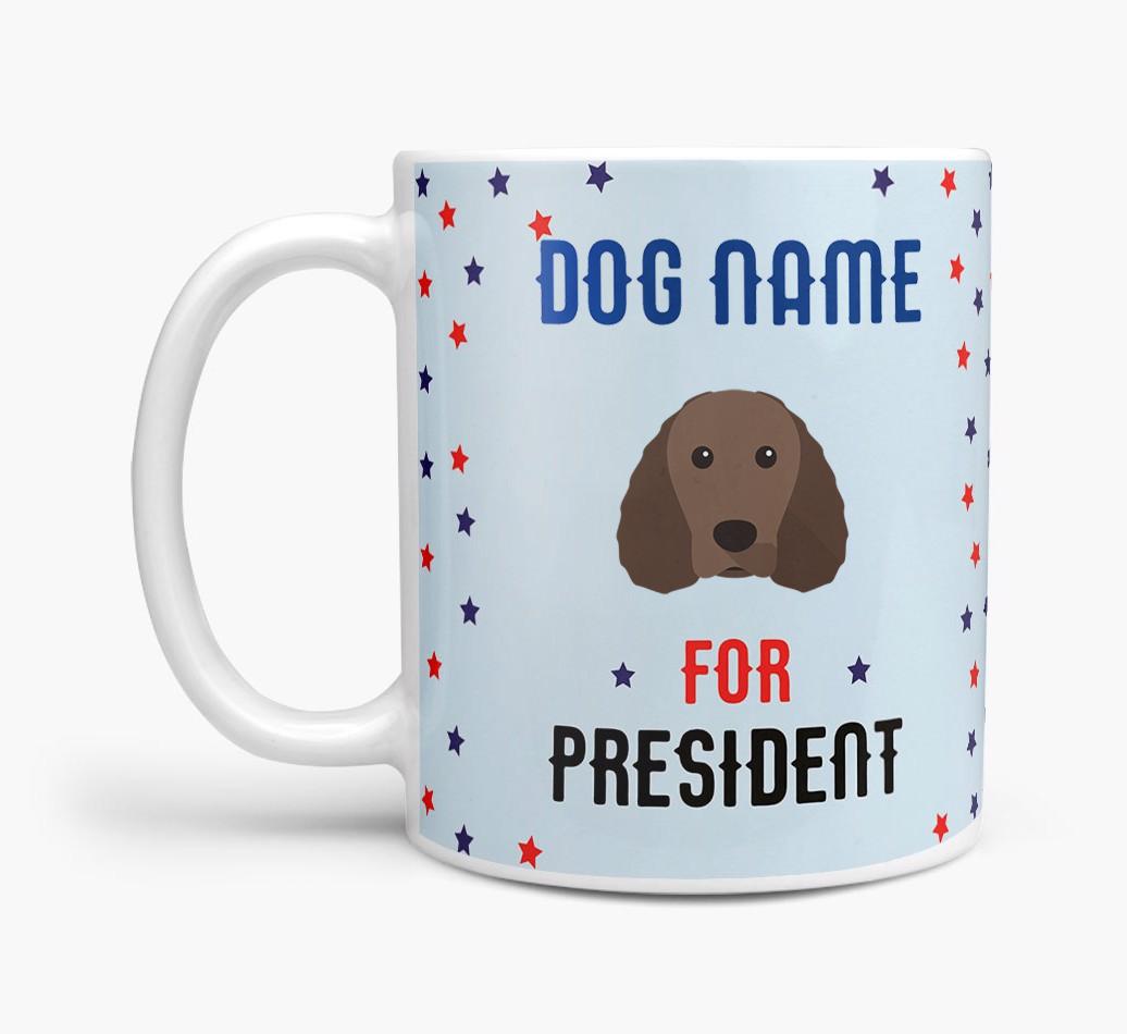 Personalized Vote {dogsName} for President Mug