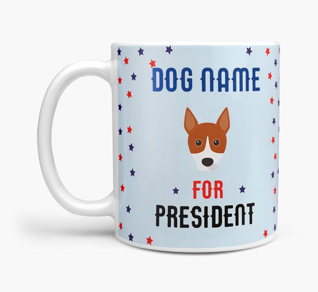 Personalized Vote {dogsName} for President Mug