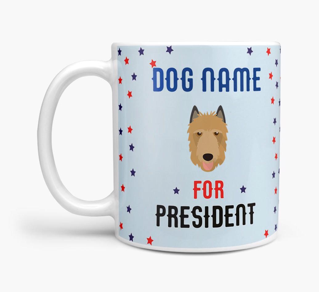 Personalized Vote {dogsName} for President Mug