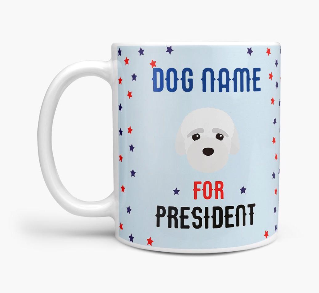 Personalized Vote {dogsName} for President Mug