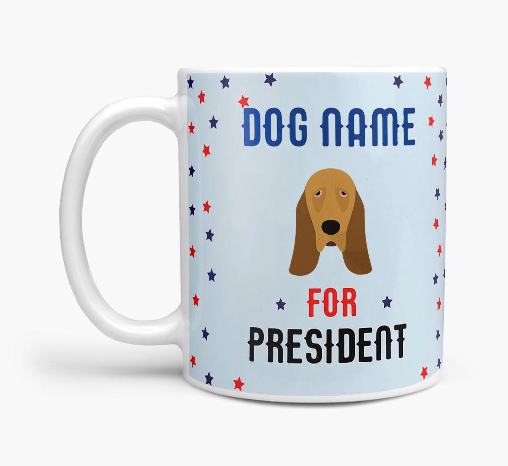Personalized Vote {dogsName} for President Mug