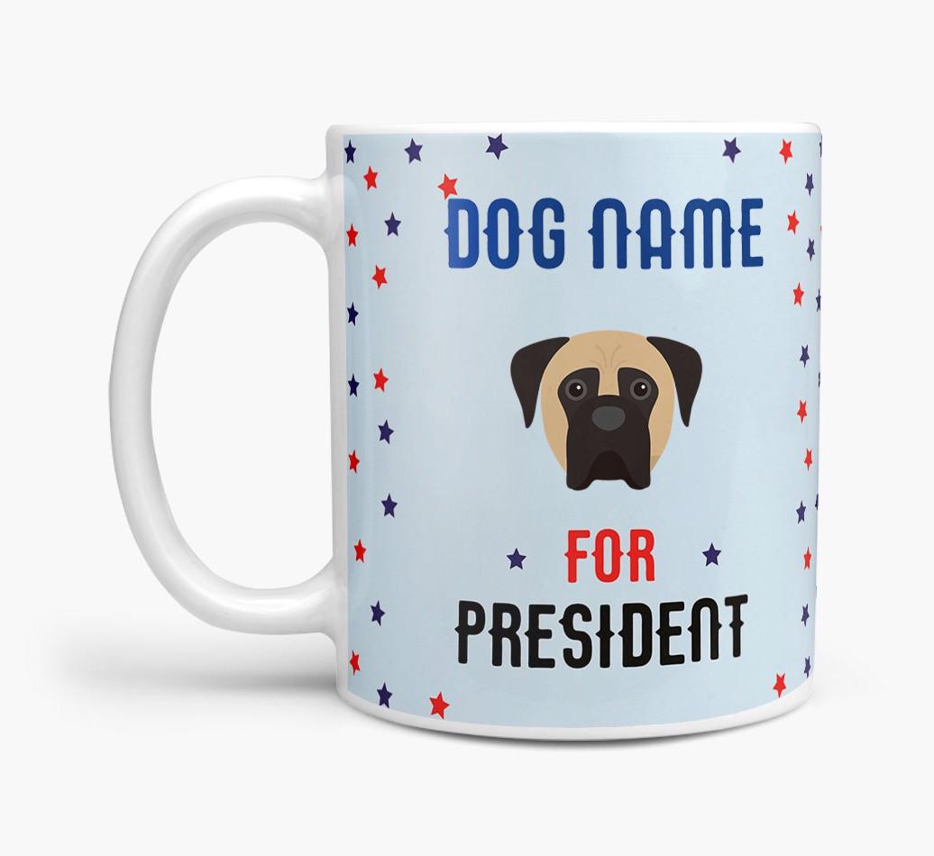 Personalized Vote {dogsName} for President Mug