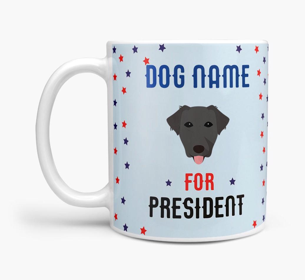 Personalized Vote {dogsName} for President Mug