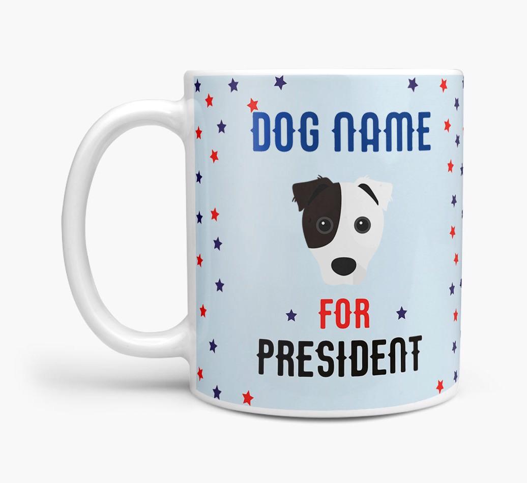 Personalized Vote {dogsName} for President Mug