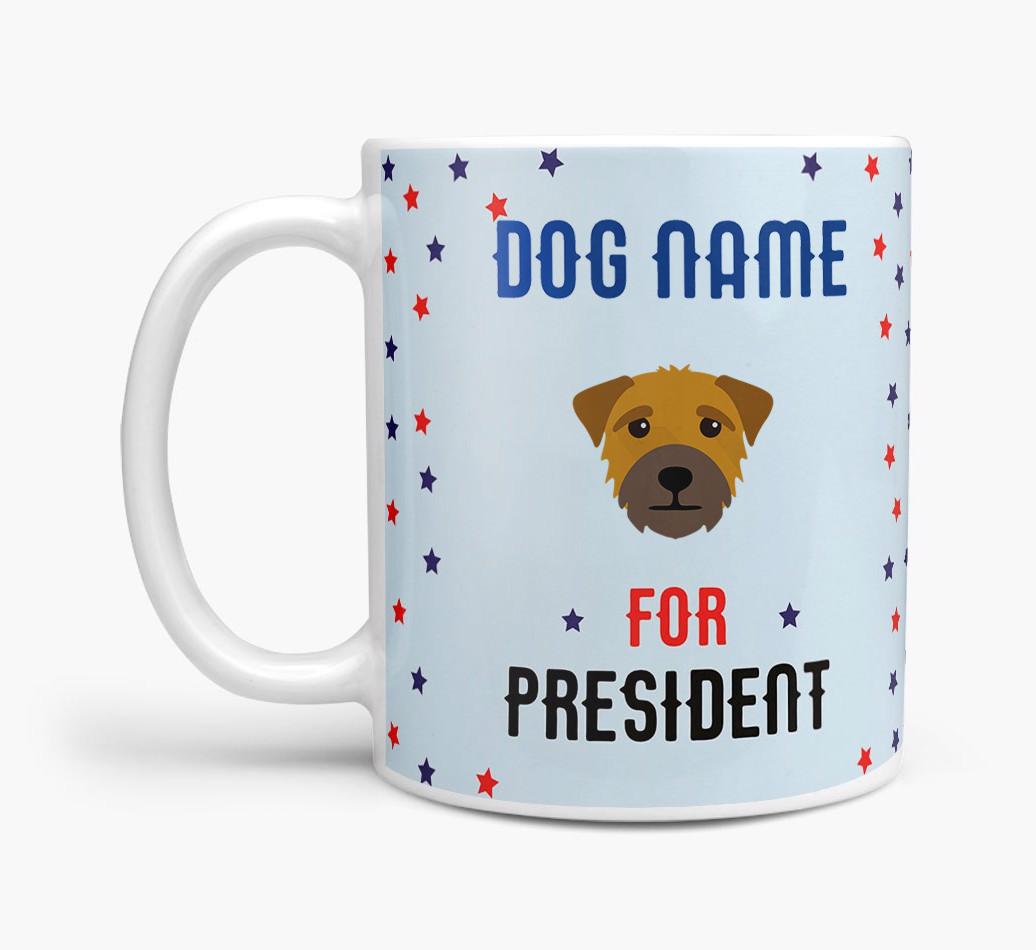 Personalized Vote {dogsName} for President Mug