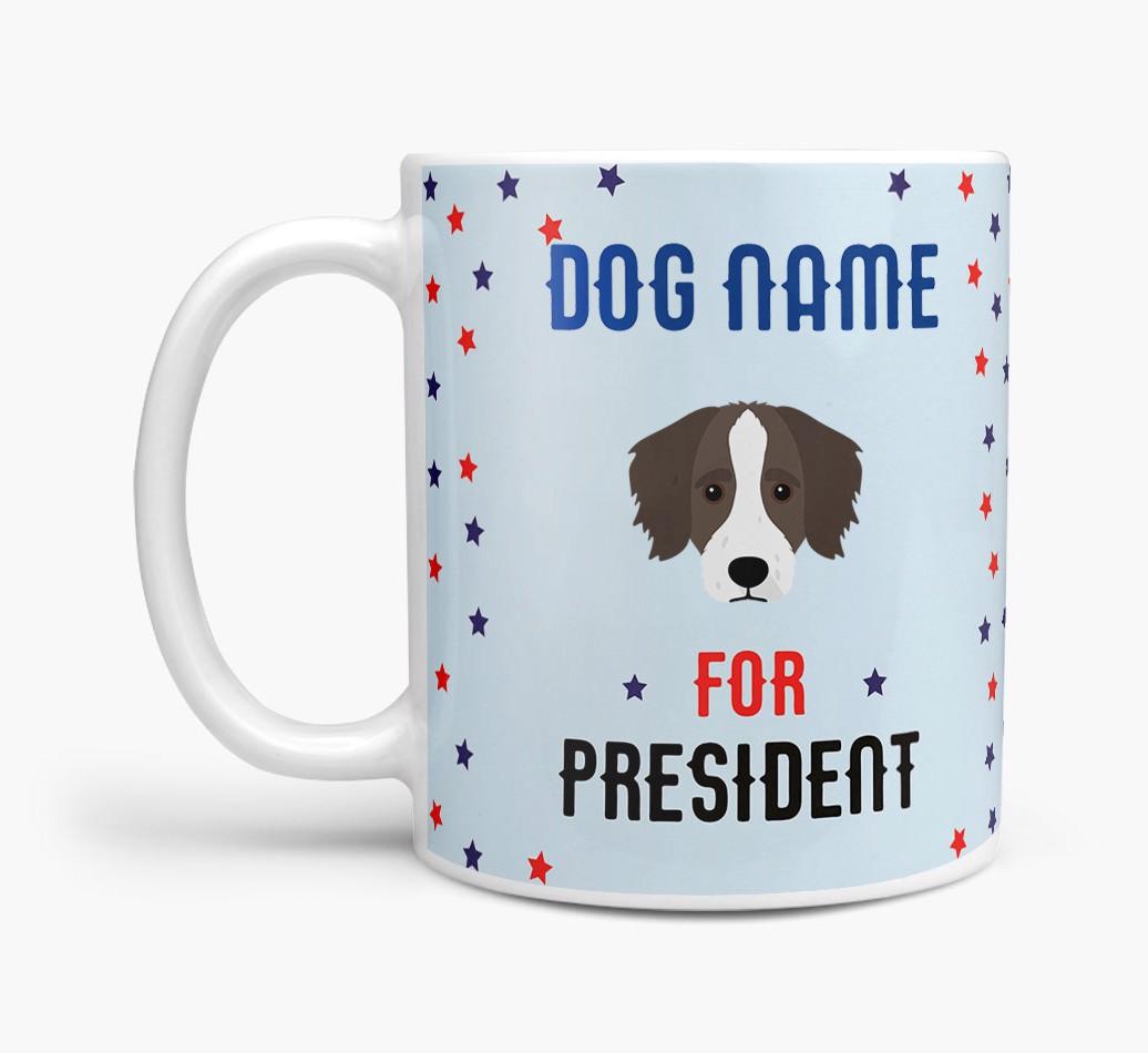 Personalized Vote {dogsName} for President Mug