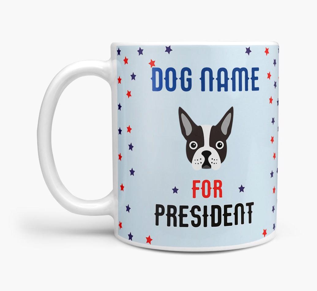 Personalized Vote {dogsName} for President Mug