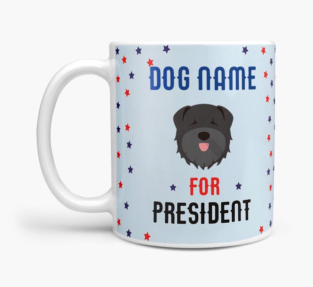 Personalized Vote {dogsName} for President Mug
