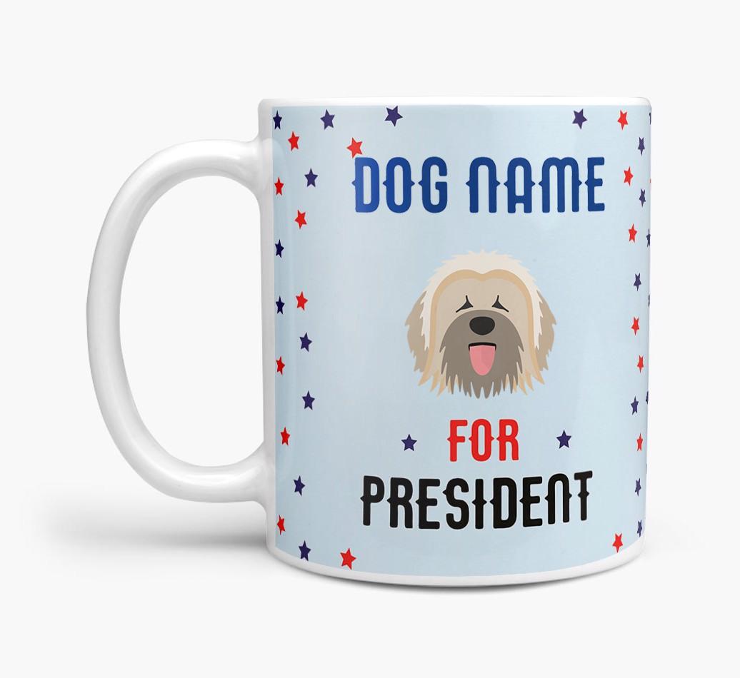 Personalized Vote {dogsName} for President Mug