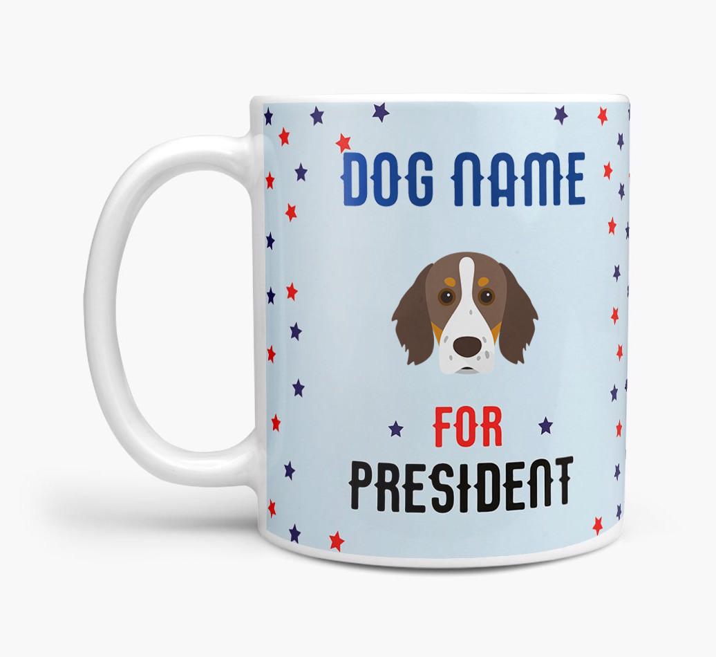 Personalized Vote {dogsName} for President Mug