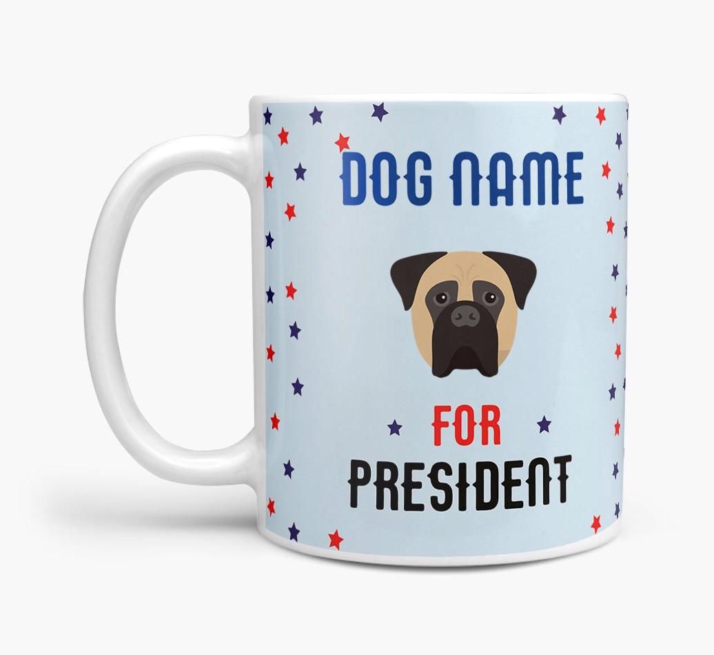 Personalized Vote {dogsName} for President Mug