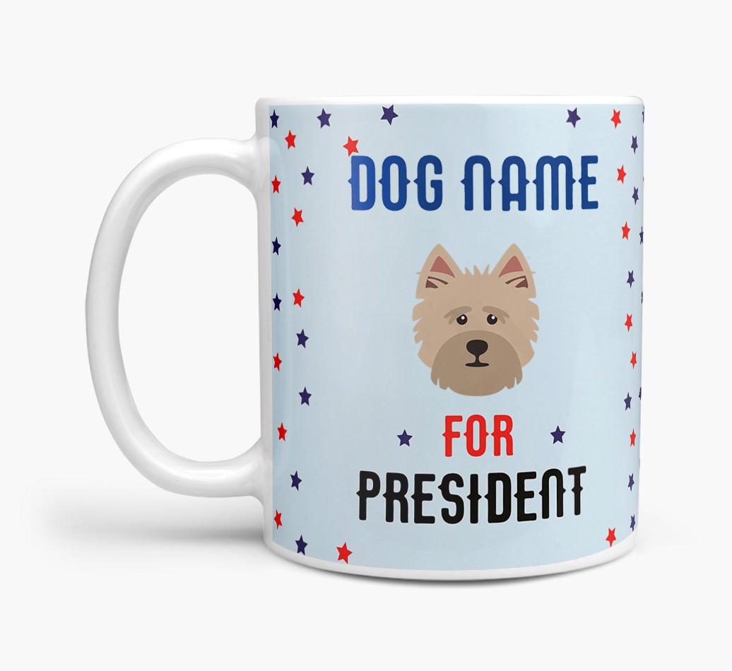Personalized Vote {dogsName} for President Mug