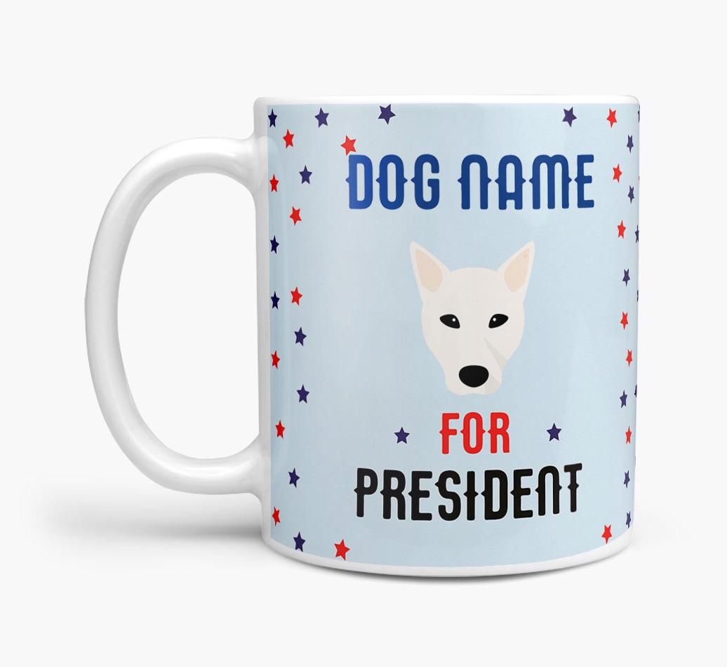 Personalized Vote {dogsName} for President Mug