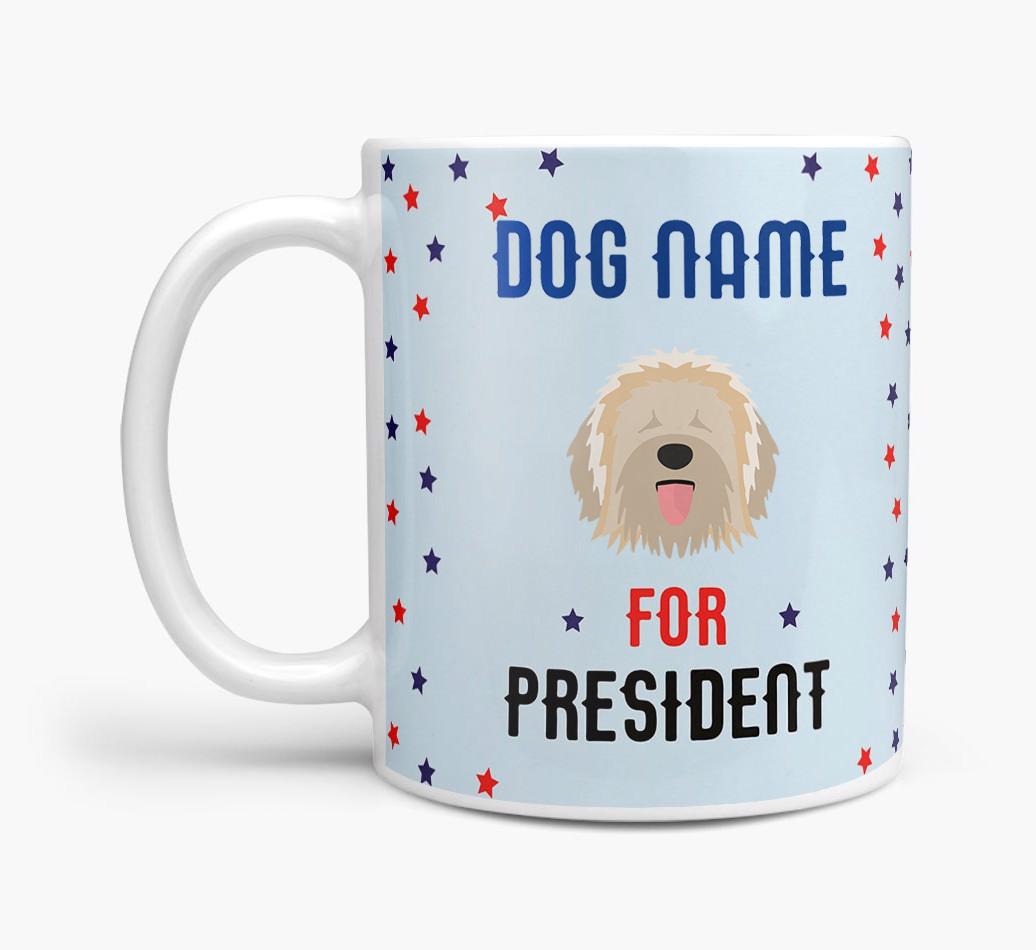 Personalized Vote {dogsName} for President Mug