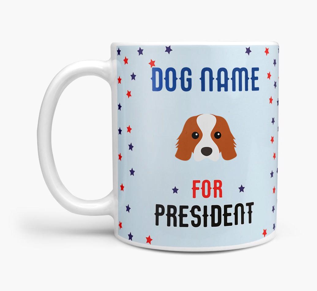 Personalized Vote {dogsName} for President Mug