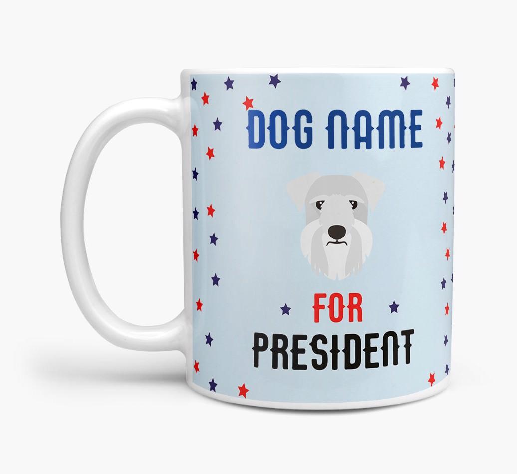 Personalized Vote {dogsName} for President Mug