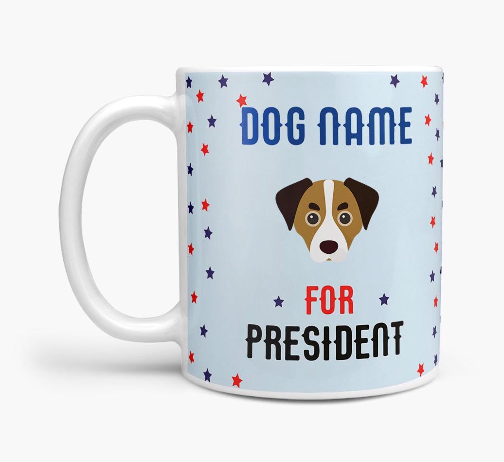 Personalized Vote {dogsName} for President Mug