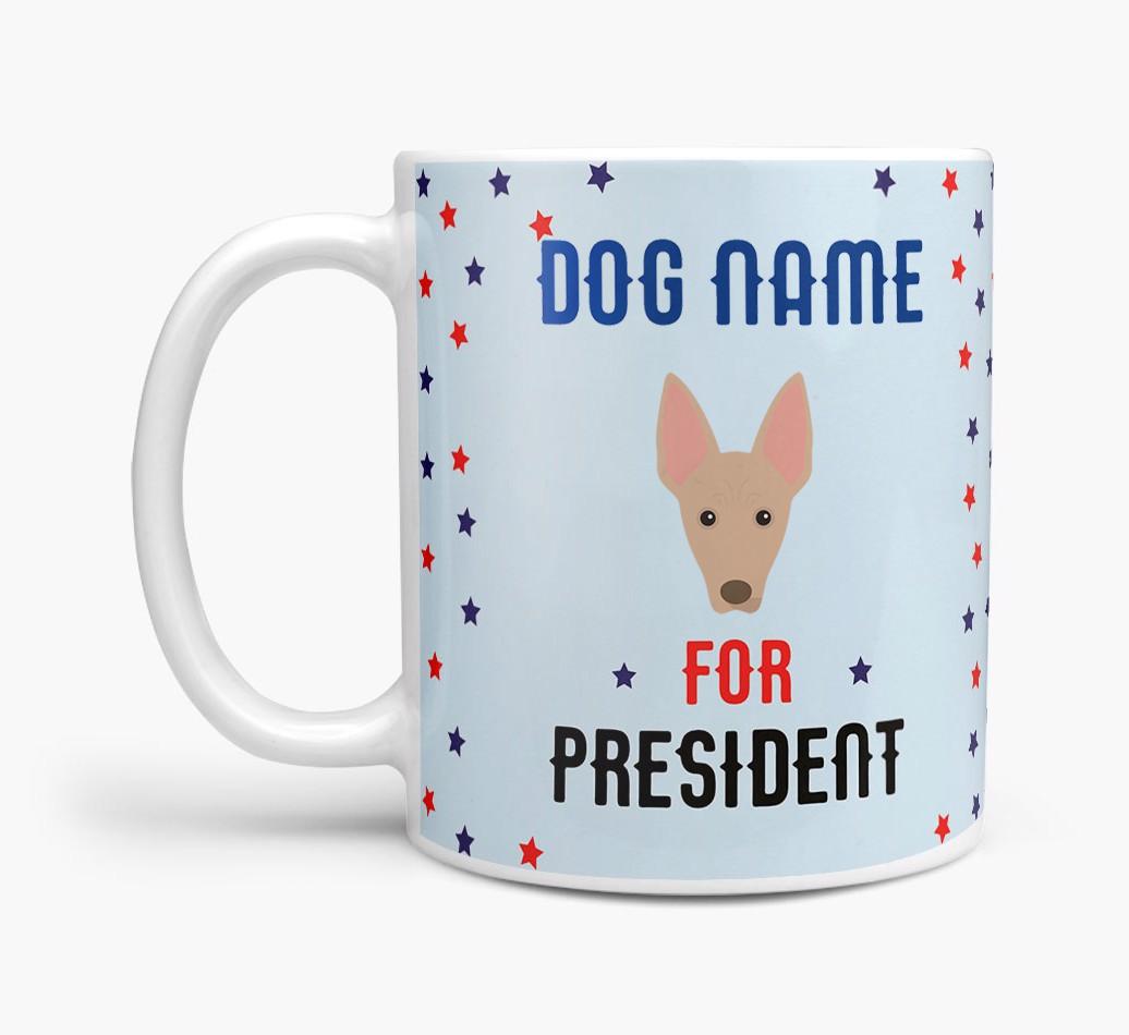 Personalized Vote {dogsName} for President Mug