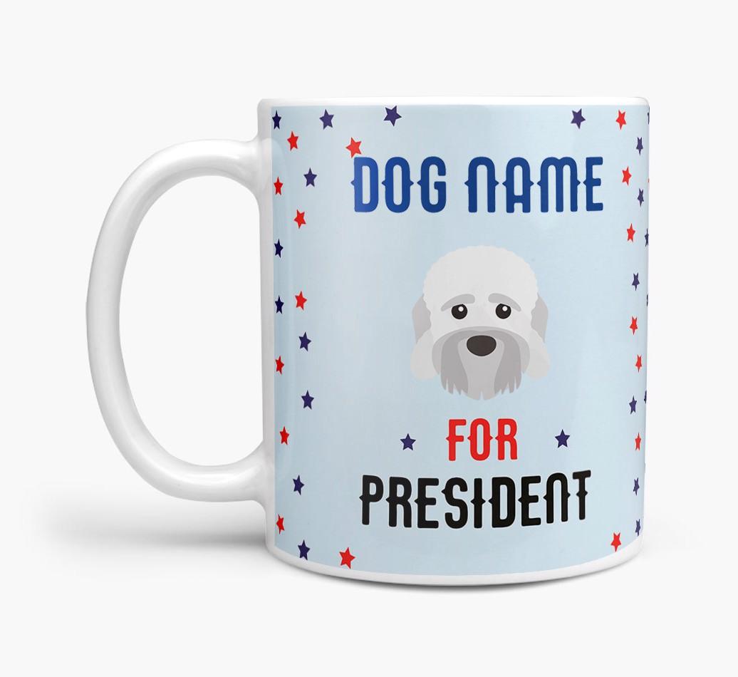Personalized Vote {dogsName} for President Mug