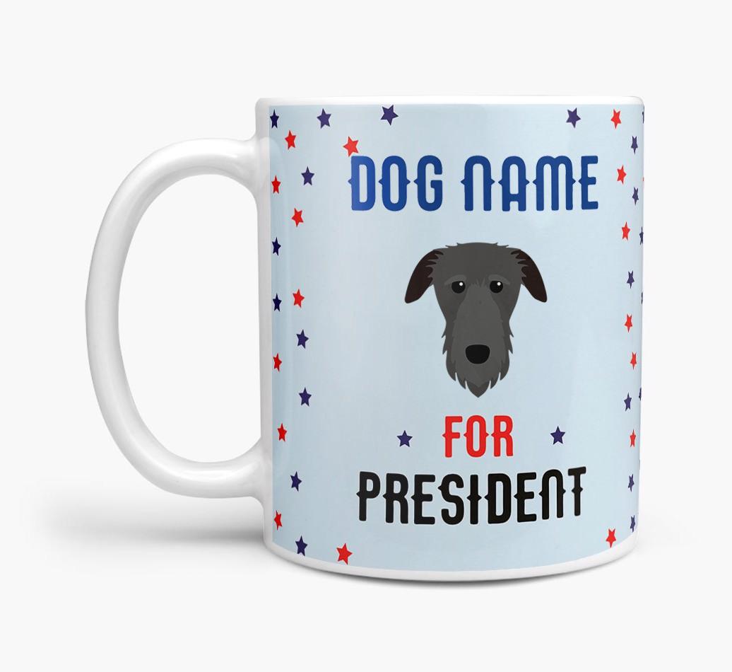 Personalized Vote {dogsName} for President Mug