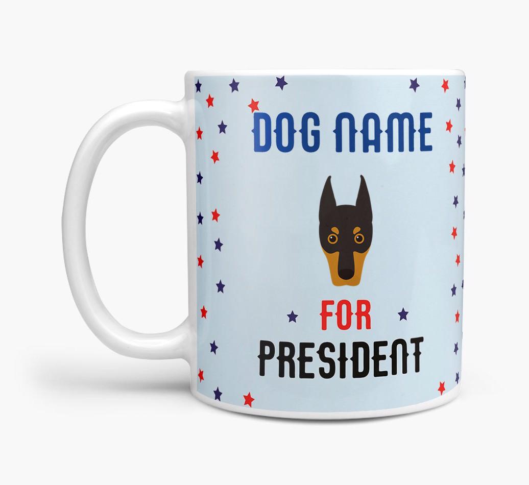 Personalized Vote {dogsName} for President Mug