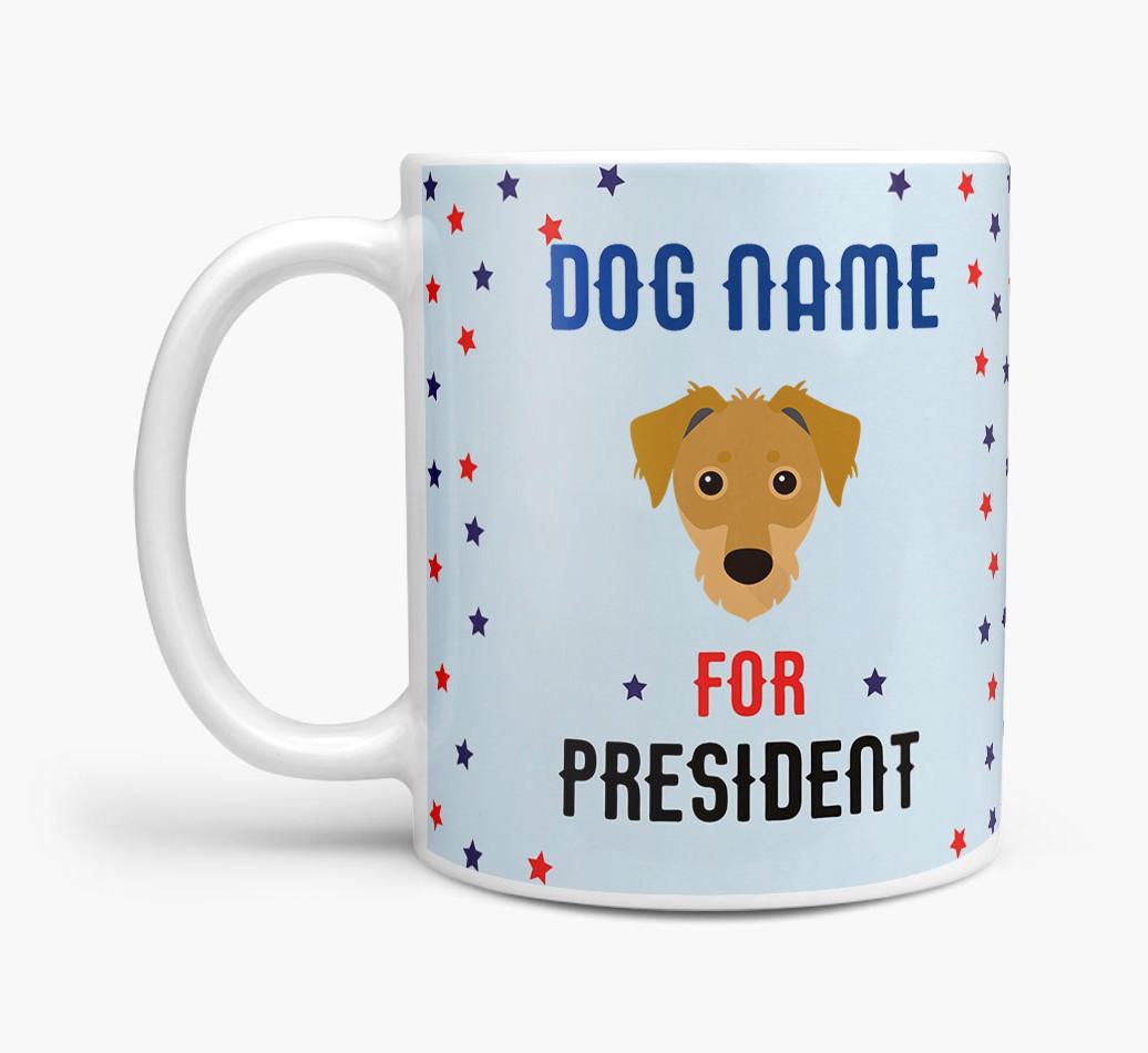 Personalized Vote {dogsName} for President Mug
